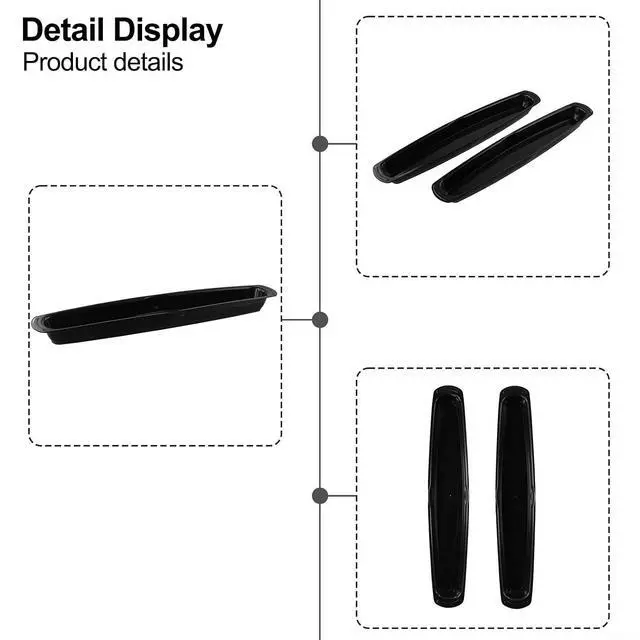 Alt view image 3 of 7 - Grill Grease Collector Drip Pan 14.5 Inch Replacement Part Heat Resistant Oil Catcher Tray Easy To Clean Black(2pcs)