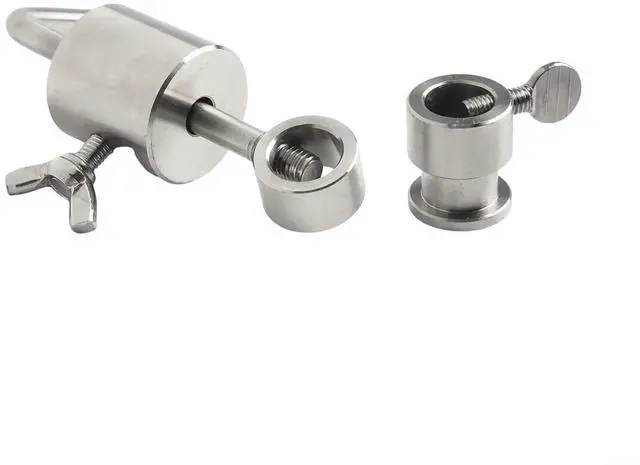 Main image of BBQ Rotisserie Balance Skewer Kit Stainless Steel Counterweight Limiter for Even Roasting Square Hex Spits up to 14mm Outdoor Grill Accessory