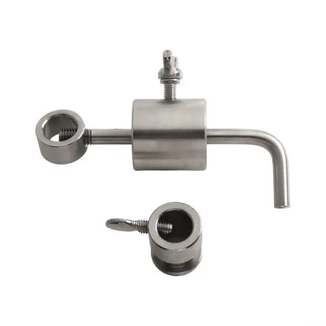 Alt view image 5 of 7 - BBQ Rotisserie Balance Skewer Kit Stainless Steel Counterweight Limiter for Even Roasting Square Hex Spits up to 14mm Outdoor Grill Accessory