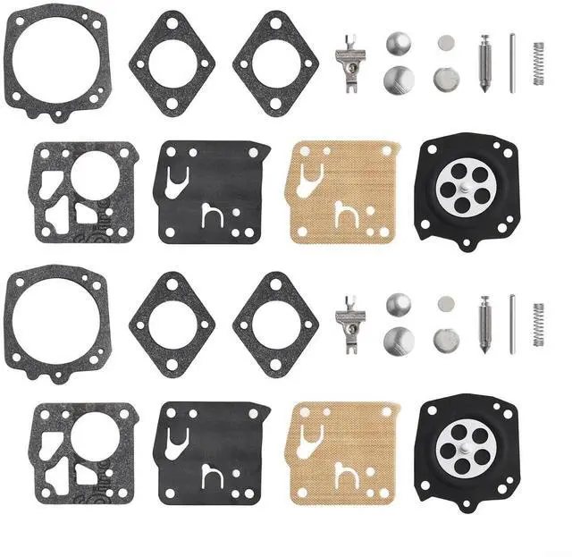 Main image of For Tillotson Carburetor Rebuild Kit, 2 Sets For HS-21D HS-101C HS-2A HS-2B HS-4D, RK-23HS Repair Parts For Chainsaws 49SP 50 51 52 60 62 66E