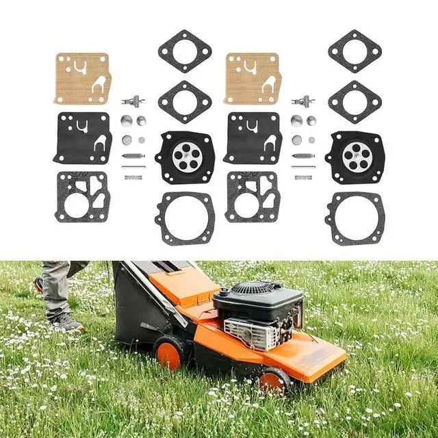 Alt view image 5 of 7 - For Tillotson Carburetor Rebuild Kit, 2 Sets For HS-21D HS-101C HS-2A HS-2B HS-4D, RK-23HS Repair Parts For Chainsaws 49SP 50 51 52 60 62 66E