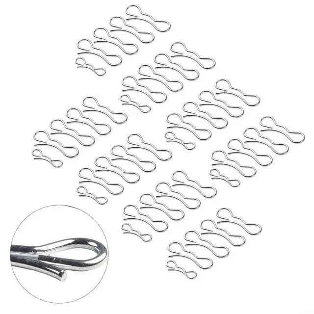 Alt view image 3 of 7 - For Deck Clip 194209 and 194208 Bow Tie Lock Cotter Pins Set of 5 Fits Lawn Mower Deck Linkage Replaces 532194208 532194209 Garden Tool Parts for Grass Particles
