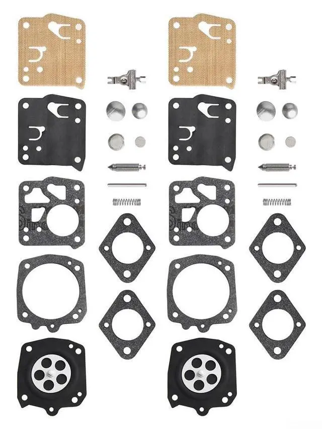 Alt view image 7 of 7 - For Tillotson Carburetor Rebuild Kit, 2 Sets For HS-21D HS-101C HS-2A HS-2B HS-4D, RK-23HS Repair Parts For Chainsaws 49SP 50 51 52 60 62 66E