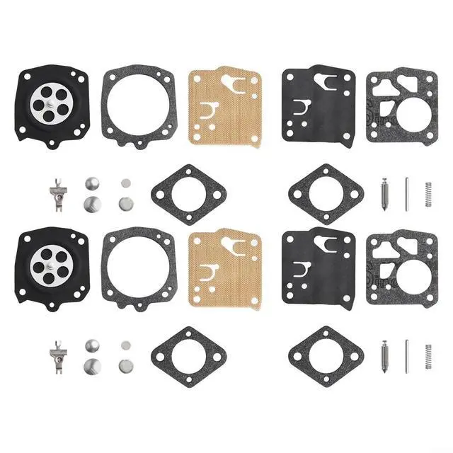 Alt view image 6 of 7 - For Tillotson Carburetor Rebuild Kit, 2 Sets For HS-21D HS-101C HS-2A HS-2B HS-4D, RK-23HS Repair Parts For Chainsaws 49SP 50 51 52 60 62 66E