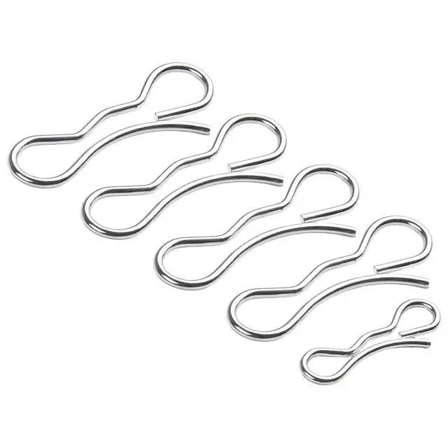 Alt view image 5 of 7 - For Deck Clip 194209 and 194208 Bow Tie Lock Cotter Pins Set of 5 Fits Lawn Mower Deck Linkage Replaces 532194208 532194209 Garden Tool Parts for Grass Particles