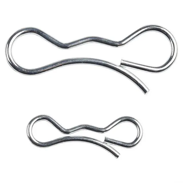 Alt view image 6 of 7 - For Deck Clip 194209 and 194208 Bow Tie Lock Cotter Pins Set of 5 Fits Lawn Mower Deck Linkage Replaces 532194208 532194209 Garden Tool Parts for Grass Particles
