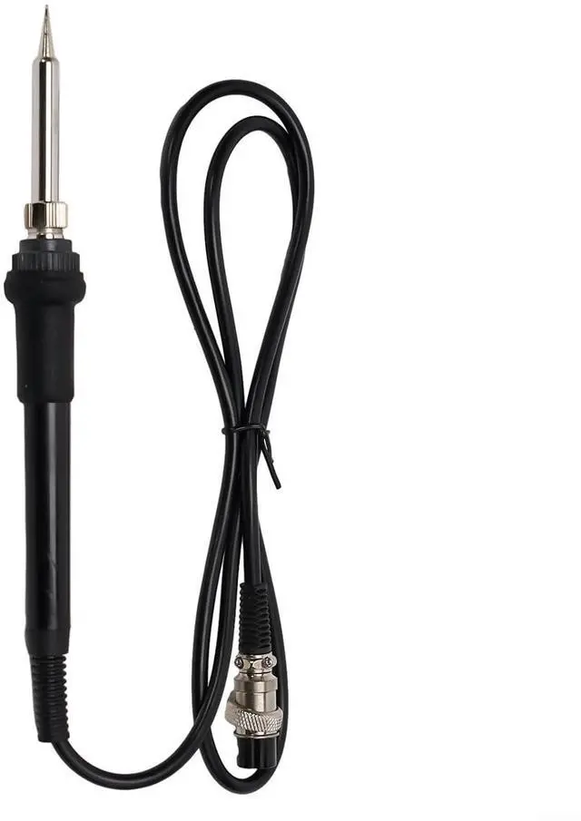 Main image of 936 Electric Soldering Iron Handle With 5 Pin Connector, Ceramic Heating Tip For 852D+ 853D 878AD 898D 937D Stations, ESD Safe Silicone Grip Repair Tool