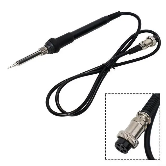 Alt view image 5 of 7 - 936 Electric Soldering Iron Handle With 5 Pin Connector, Ceramic Heating Tip For 852D+ 853D 878AD 898D 937D Stations, ESD Safe Silicone Grip Repair Tool