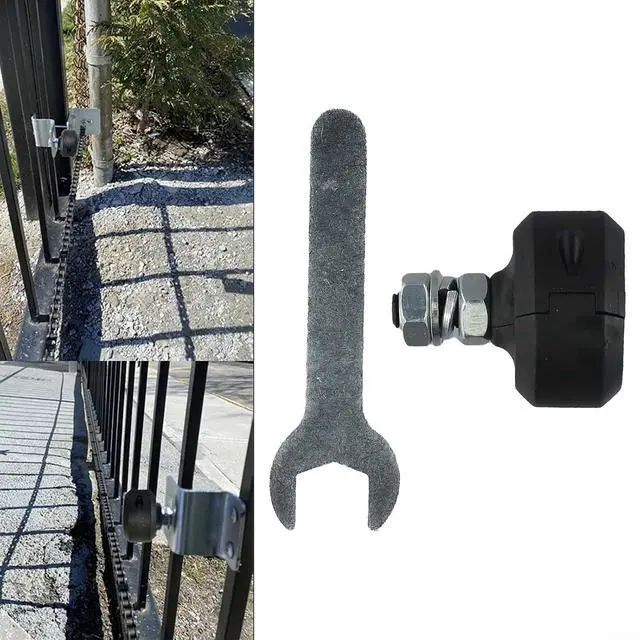 Alt view image 2 of 7 - Sliding Door Opener Limit Switch Magnetic Sensor For Driveway Gate, ABS Nylon Fiberglass Replacement Part With Bracket Magnet Wrench, Black