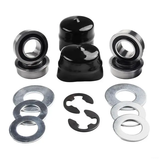 Alt view image 5 of 7 - Front Wheel Bushing To Bearing Conversion Kit Mower Parts 532009040 9040H Metal Rubber Assembly Fits YTA24V48 YTH24K48 LGT2554 532124959 491334MA Models