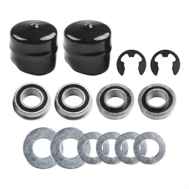 Alt view image 6 of 7 - Front Wheel Bushing To Bearing Conversion Kit Mower Parts 532009040 9040H Metal Rubber Assembly Fits YTA24V48 YTH24K48 LGT2554 532124959 491334MA Models