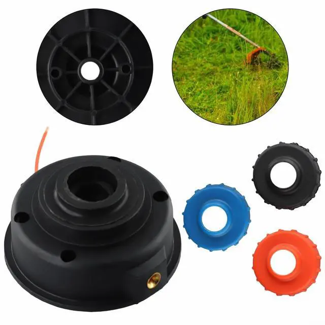 Alt view image 2 of 7 - Trimmer Head for Troy-Bilt TB10CS TB15CS TB20CS TB20DC TB21EC TB22 TB22EC TB25CB, Metal Bump Feed Spool Assembly Replaces 791-153066B 753-1155, 4-Pack