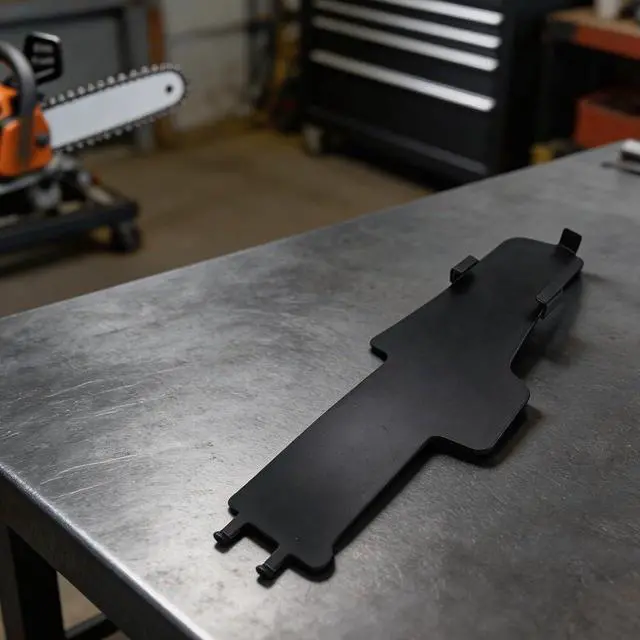 Alt view image 3 of 7 - Chainsaw Handle Tank Guard For MS500i Duty Metal Shield OEM Fit Protective Cover For Handle And Tank Reducing Damage Risks Equipment Part