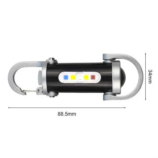 Alt view image 2 of 7 - Keychain Flashlight With USB Rechargeable, Portable Waterproof LED Light For Walking Hiking And Searching, Multiple Lighting Modes Backup Flashlight(4PCS)