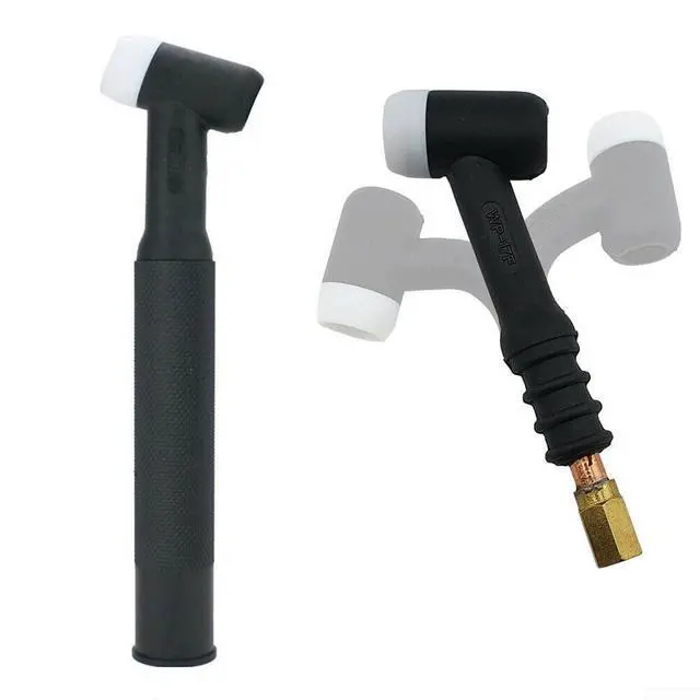 Alt view image 2 of 4 - WP-17F WP-17FV TIG Welding Torch 150 Amp Flex-Head Air Cooled With Gas Valve Copper Connector For WP-17 Series Cables, Flexible Neck TIG Torch (WP-17F)