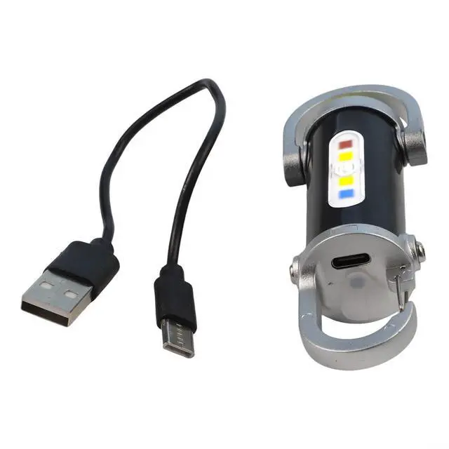 Alt view image 7 of 7 - Keychain Flashlight With USB Rechargeable, Portable Waterproof LED Light For Walking Hiking And Searching, Multiple Lighting Modes Backup Flashlight(4PCS)