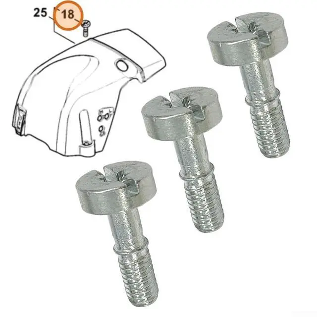 Alt view image 2 of 7 - Engine Cover Guard Screw M6x20 For MS311 And MS391 9022-319-1300, Metal Shroud Fastener, Outdoor Power Equipment Screws(3 PCS)