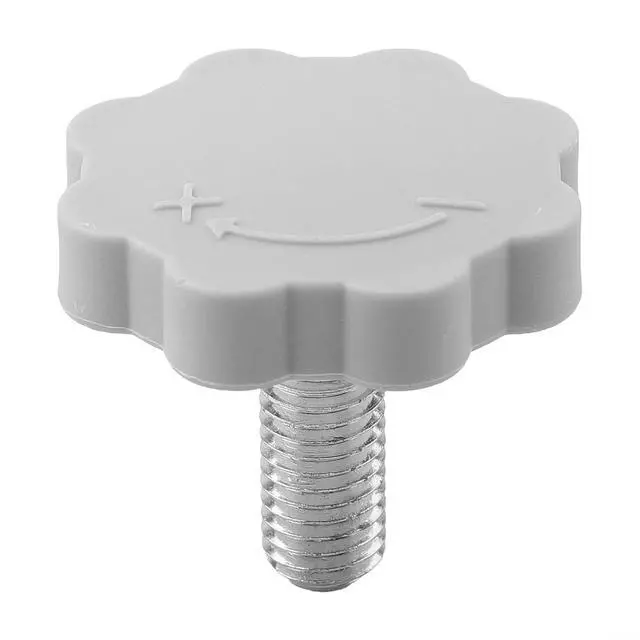 Alt view image 3 of 6 - Steppers Machine Knob Pin, 14mm Hand Tighten Bolts for Stair Machines & Steppers, Plastic Replacement Gym Accessories with Anti-Slip Grip (Black) (gray)