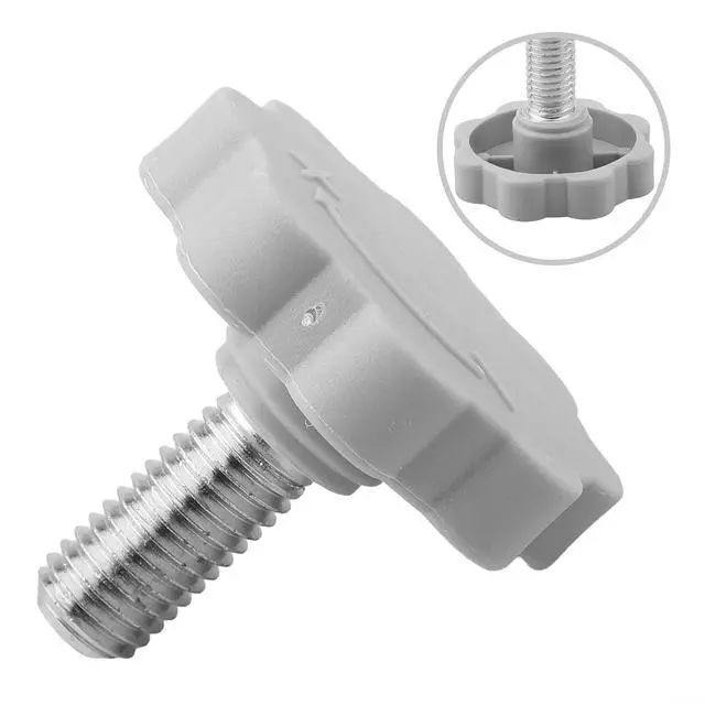 Alt view image 4 of 6 - Steppers Machine Knob Pin, 14mm Hand Tighten Bolts for Stair Machines & Steppers, Plastic Replacement Gym Accessories with Anti-Slip Grip (Black) (gray)