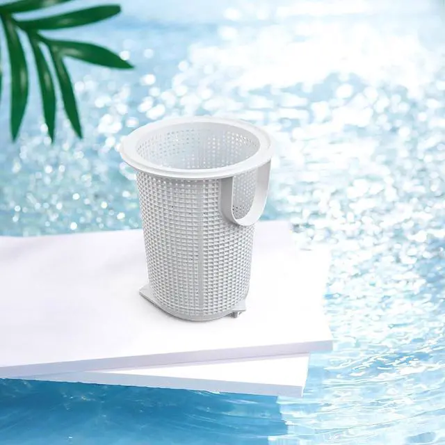 Alt view image 4 of 7 - For Flow Filter Pump Basket V38-185 Replacement Part 39303500 White PP Plastic Strainer For Swimming Pool Cleaning Systems