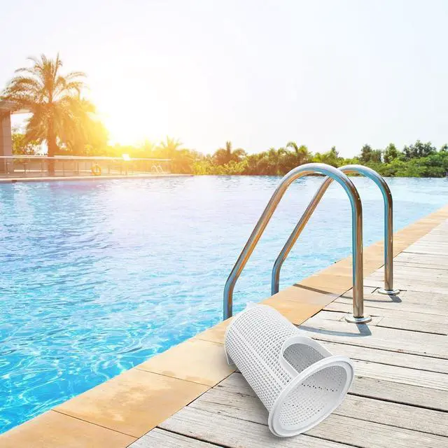 Alt view image 2 of 7 - For Flow Filter Pump Basket V38-185 Replacement Part 39303500 White PP Plastic Strainer For Swimming Pool Cleaning Systems