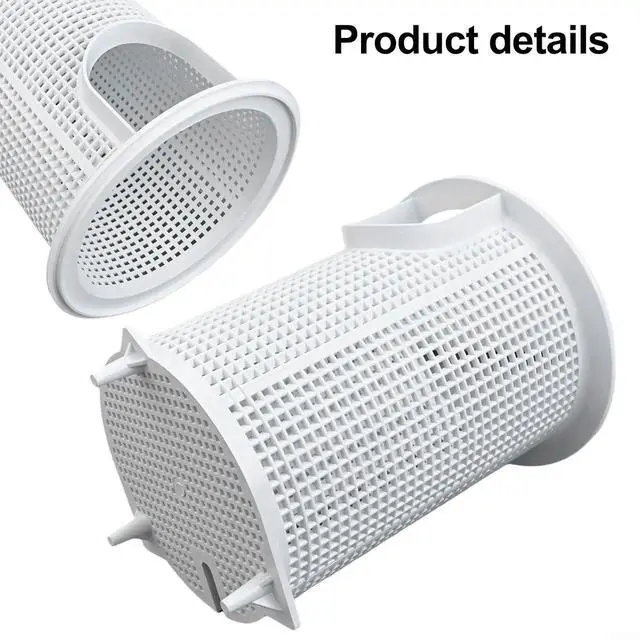 Alt view image 5 of 7 - For Flow Filter Pump Basket V38-185 Replacement Part 39303500 White PP Plastic Strainer For Swimming Pool Cleaning Systems