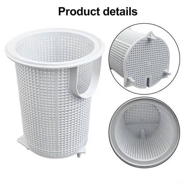 Alt view image 7 of 7 - For Flow Filter Pump Basket V38-185 Replacement Part 39303500 White PP Plastic Strainer For Swimming Pool Cleaning Systems