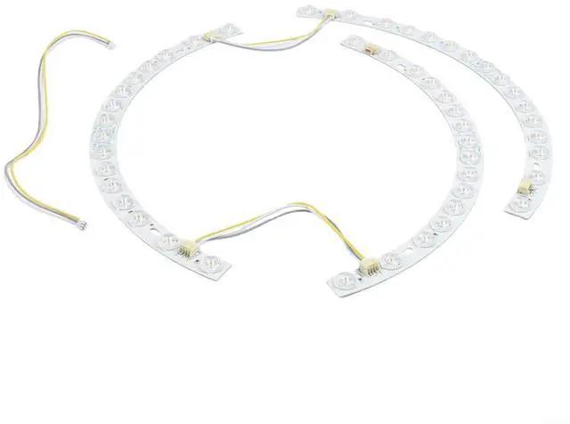 Main image of LED Strip for 38cm Ceiling Fan Light, 36W 3-Color Changing Magnetic Mount Curved Lens Ring Light Tube, Replacement Accessory(Light strip)