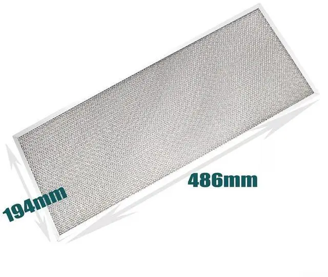 Alt view image 2 of 7 - Aluminum Cooker Hood Filter, 19.1 x 7.6 Inch, Metal Mesh Range Hood Filter, 5-Layer Aluminum Ventilation Grease Filters, Range Hood Replacement Part