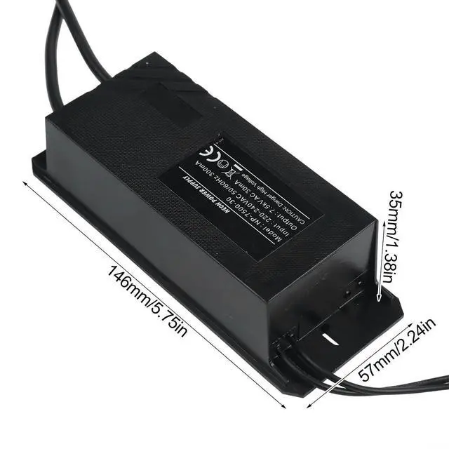 Alt view image 3 of 7 - 7.5KV 7500V 30mA Neon Sign Electronic Transformer Power Supply, Neon Sign Electronic Ballast, ABS And Metal Housing Waterproof, Outdoor Neon Transformer