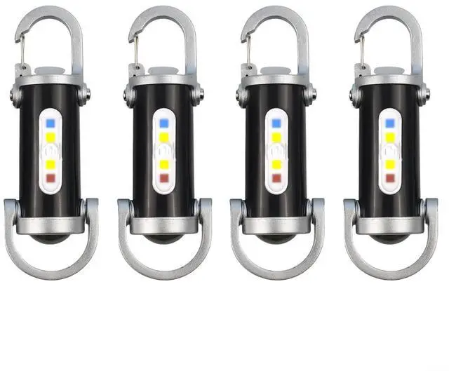 Main image of Keychain Flashlight With USB Rechargeable, Portable Waterproof LED Light For Walking Hiking And Searching, Multiple Lighting Modes Backup Flashlight(4PCS)