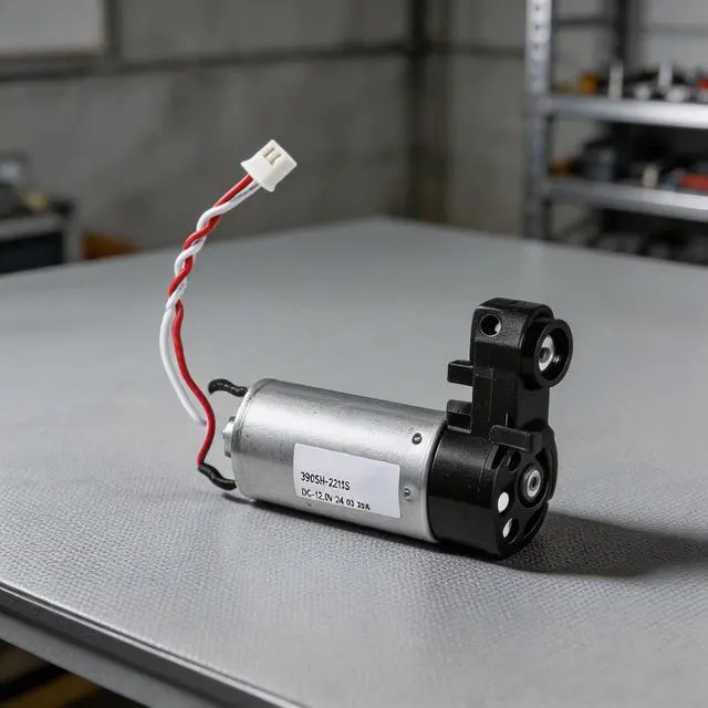 Alt view image 2 of 7 - For bObsweep Dustin Robotic Vacuum Main Brush Motor Assembly R390SH-23125 Replacement Power Efficient Cleaning Action Removes Particles From Floors Black Silver Unit