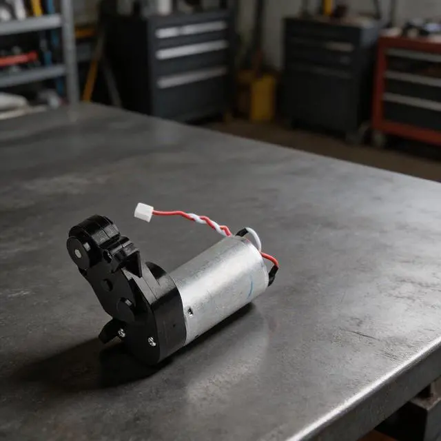 Alt view image 4 of 7 - For bObsweep Dustin Robotic Vacuum Main Brush Motor Assembly R390SH-23125 Replacement Power Efficient Cleaning Action Removes Particles From Floors Black Silver Unit