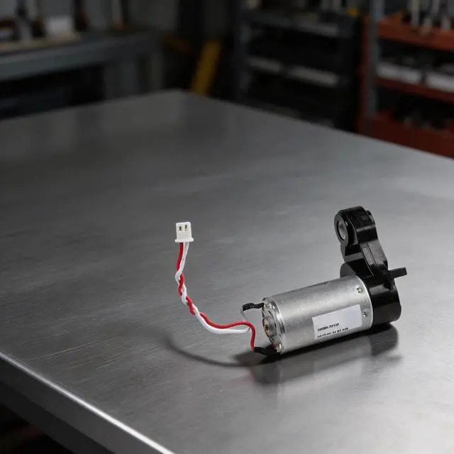 Alt view image 3 of 7 - For bObsweep Dustin Robotic Vacuum Main Brush Motor Assembly R390SH-23125 Replacement Power Efficient Cleaning Action Removes Particles From Floors Black Silver Unit