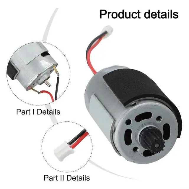 Alt view image 3 of 7 - Roller Brush Motor For Ecovacs For Deebot DN622.11, DN622.31, N79W, 500, DC3G, C800, D900, D900C, And DK600 Vacuum Cleaner, Main Brush Drive, DC Motor For Vacuum(1PACK)