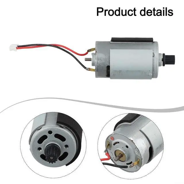 Alt view image 2 of 7 - Roller Brush Motor For Ecovacs For Deebot DN622.11, DN622.31, N79W, 500, DC3G, C800, D900, D900C, And DK600 Vacuum Cleaner, Main Brush Drive, DC Motor For Vacuum(1PACK)