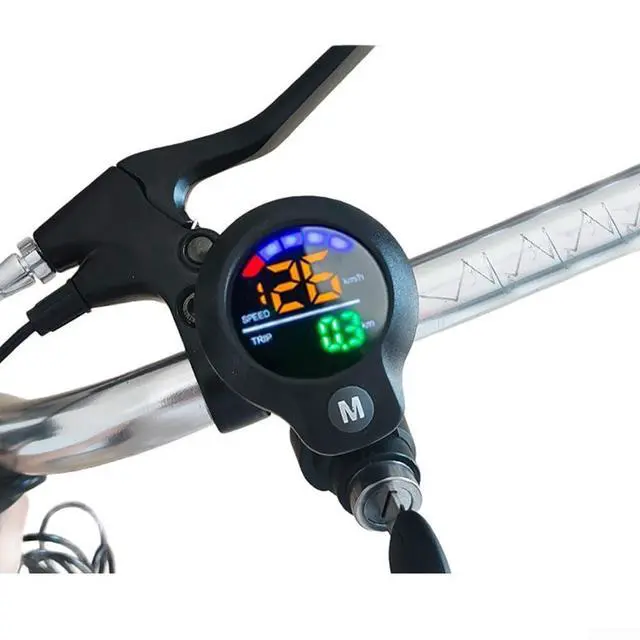 Alt view image 2 of 5 - Bike LCD Display 36V 48V 60V 72V, Speed Monitor, Handlebar Speed Display, Ebike Meter with Key Lock, Scooter Speedometer LCD, Bike Accessories