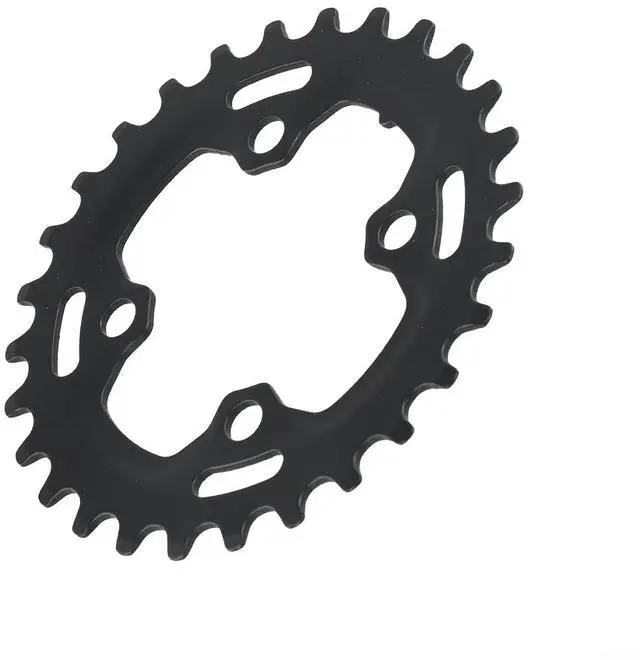 Alt view image 2 of 7 - Narrow Wide Chainring,64BCD 28T Steel Single Tooth Bike Chain Ring,for Mountain Bike Repair Black