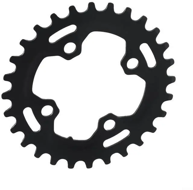 Alt view image 5 of 7 - Narrow Wide Chainring,64BCD 28T Steel Single Tooth Bike Chain Ring,for Mountain Bike Repair Black