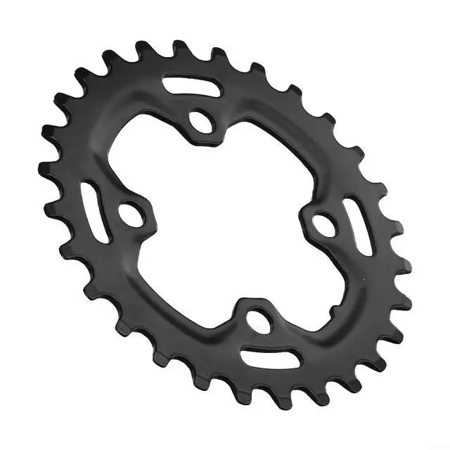 Alt view image 6 of 7 - Narrow Wide Chainring,64BCD 28T Steel Single Tooth Bike Chain Ring,for Mountain Bike Repair Black