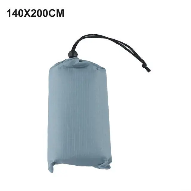 Alt view image 6 of 6 - Tent Tarp 210T Polyester Waterproof Rain Sun Shade Shelter with 6 Tie Points for Camping Hiking Beach Picnic Awning Cover Red (Medium gray 140x200CM)