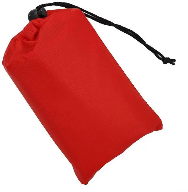 Main image of Tent Tarp 210T Polyester Waterproof Rain Sun Shade Shelter with 6 Tie Points for Camping Hiking Beach Picnic Awning Cover Red (Red 140x200CM)