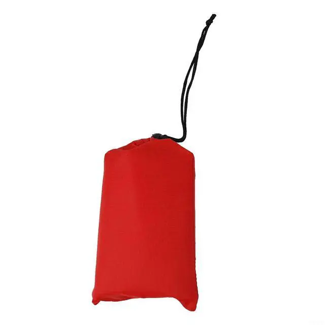 Alt view image 4 of 7 - Tent Tarp 210T Polyester Waterproof Rain Sun Shade Shelter with 6 Tie Points for Camping Hiking Beach Picnic Awning Cover Red (Red 140x200CM)