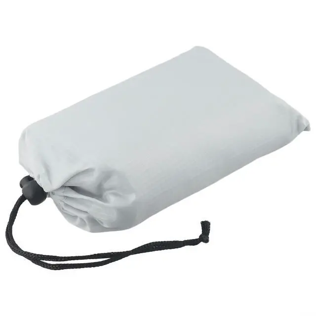 Alt view image 4 of 7 - Tent Tarp 210T Polyester Waterproof Rain Sun Shade Shelter with 6 Tie Points for Camping Hiking Beach Picnic Awning Cover Red (for FRENCH grey 140x200CM)