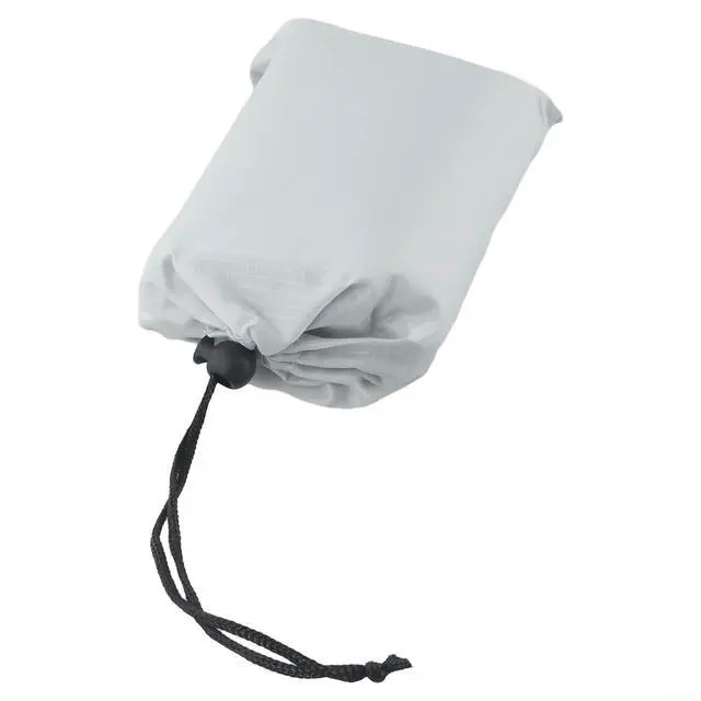 Alt view image 6 of 7 - Tent Tarp 210T Polyester Waterproof Rain Sun Shade Shelter with 6 Tie Points for Camping Hiking Beach Picnic Awning Cover Red (for FRENCH grey 140x200CM)
