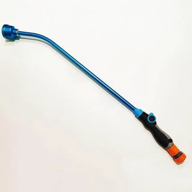 Alt view image 2 of 6 - Watering Wand With 1000 Holes, 24 Inch Aluminum Garden Hose Nozzle With Thumb Control, Soft Rain Shower For Hanging Baskets Plants Lawns, Green