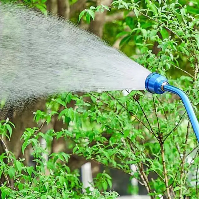 Alt view image 5 of 6 - Watering Wand With 1000 Holes, 24 Inch Aluminum Garden Hose Nozzle With Thumb Control, Soft Rain Shower For Hanging Baskets Plants Lawns, Green