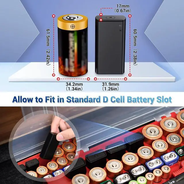Alt view image 7 of 7 - LR41 Holder + LR44 HolderButton Round Battery Storage