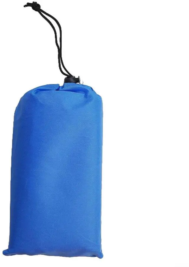 Main image of Tent Tarp 210T Polyester Waterproof Rain Sun Shade Shelter with 6 Tie Points for Camping Hiking Beach Picnic Awning Cover Red (Blue 150x210CM)