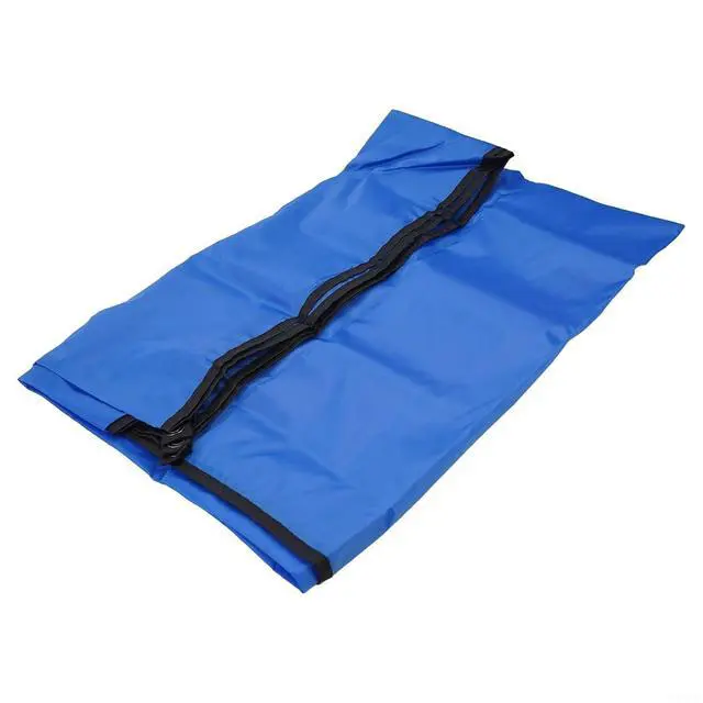 Alt view image 6 of 7 - Tent Tarp 210T Polyester Waterproof Rain Sun Shade Shelter with 6 Tie Points for Camping Hiking Beach Picnic Awning Cover Red (Blue 150x210CM)